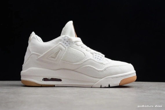 Tag) AO2571 Levi's Jordan (Levi's White AO2571 Air 4 Retro 100 100 0308